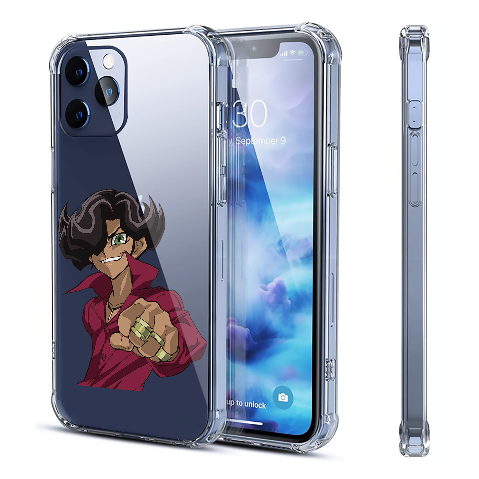 （画像用） 遊☆戯☆王 Yu-Gi-Oh! 【iPhone 12シリーズ対応】透明スマホケース（クリアソフトケース）
